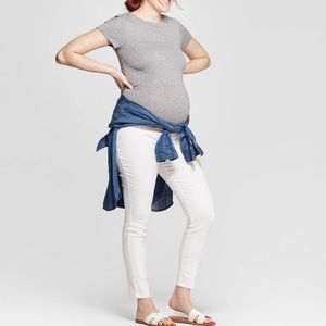 Isabel Maternity Crossover Panel Skinny Jeans 14